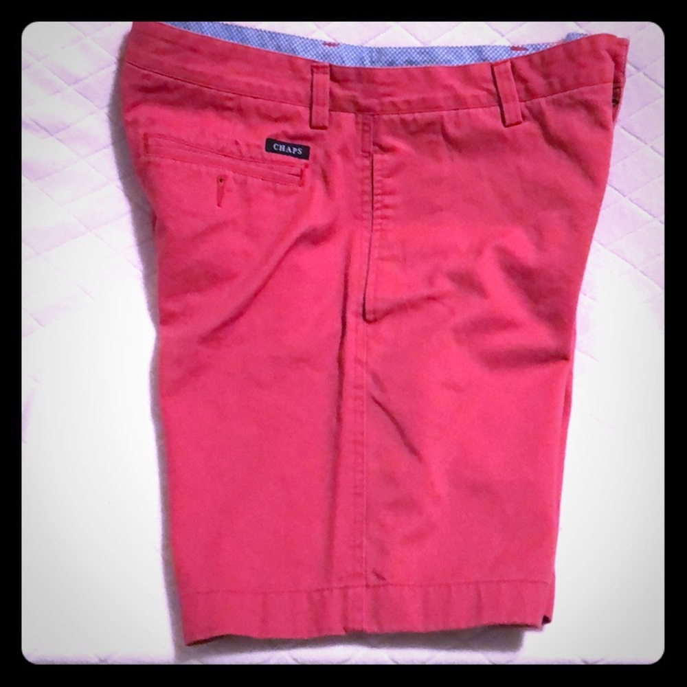 Chaps shorts flat front sz 30 & 8 in inseam